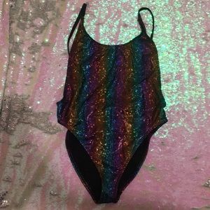 Rainbow ombre swimsuit